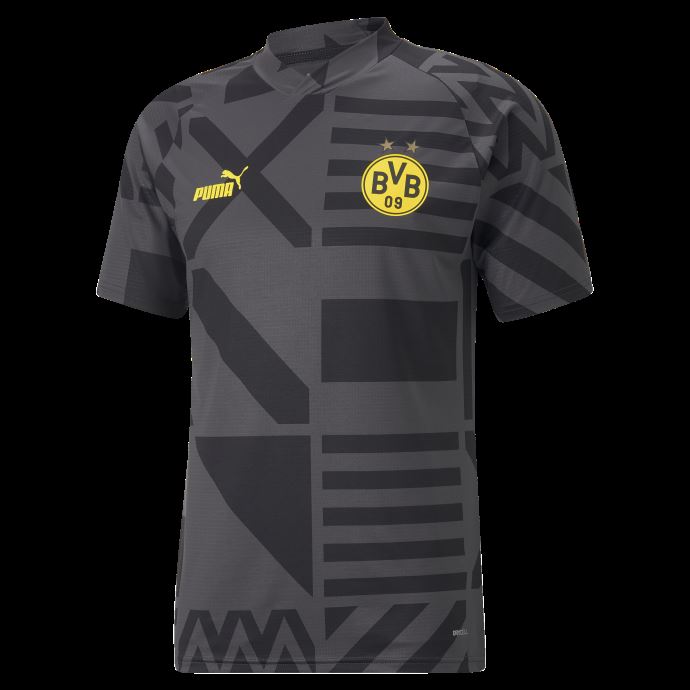 Maillot Prématch Borussia Dortmund Soccer Homme Noir-asphalte Puma Canada

