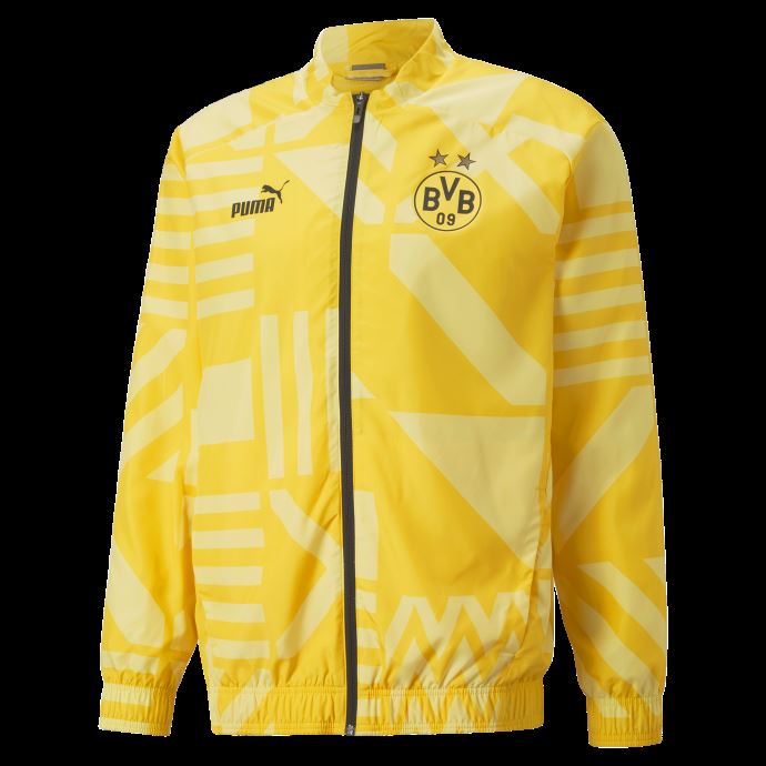 Cyber Jaune Puma Canada Borussia Dortmund Football Prématch Veste Hommes
