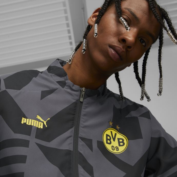 Borussia Dortmund Football Prematch Veste Hommes Puma Canada Noir-asphalte