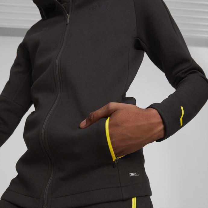 Puma Canada Borussia Dortmund Football Casuals Veste à Capuche Hommes Noir