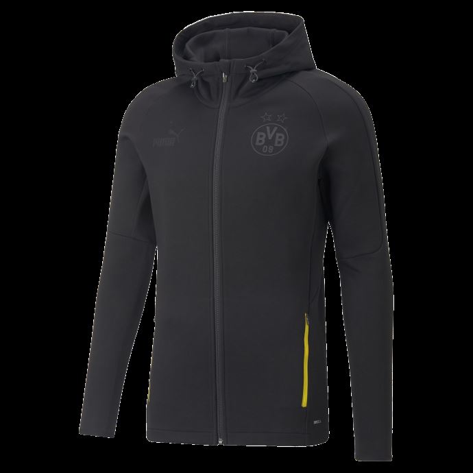 Puma Canada Borussia Dortmund Football Casuals Veste à Capuche Hommes Noir
