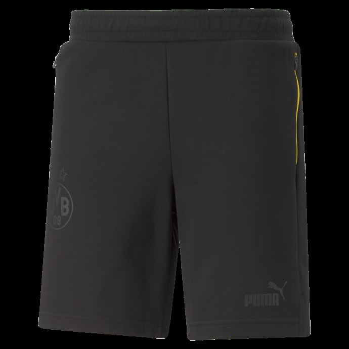 Noir Puma Canada Borussia Dortmund Shorts De Football Occasionnels Hommes
