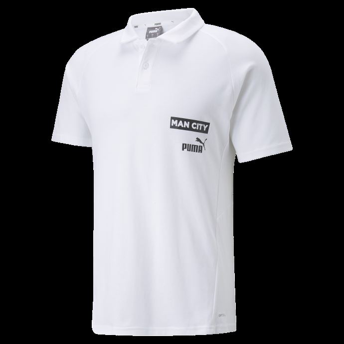 Manchester City F.c. Polo De Football Casual Hommes Blanc-noir Puma Canada
