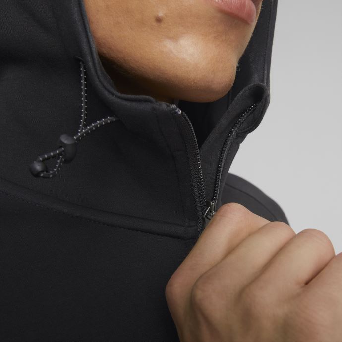 Manchester City F.c. Veste à Capuche Football Casuals Hommes Coton Noir-blanc Puma Canada
