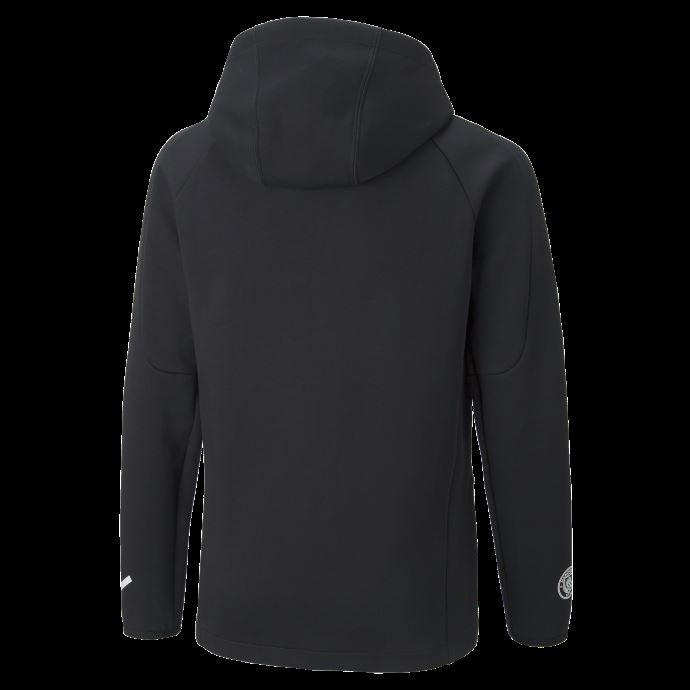 Puma Canada Manchester City F.c. Football Casuals Veste à Capuche Jeunesse Coton Noir-blanc