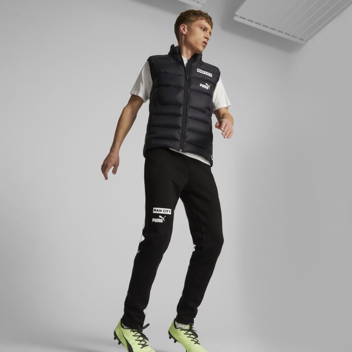 Puma Canada Noir-blanc Manchester City F.c. Football Casuals Doudoune Hommes
