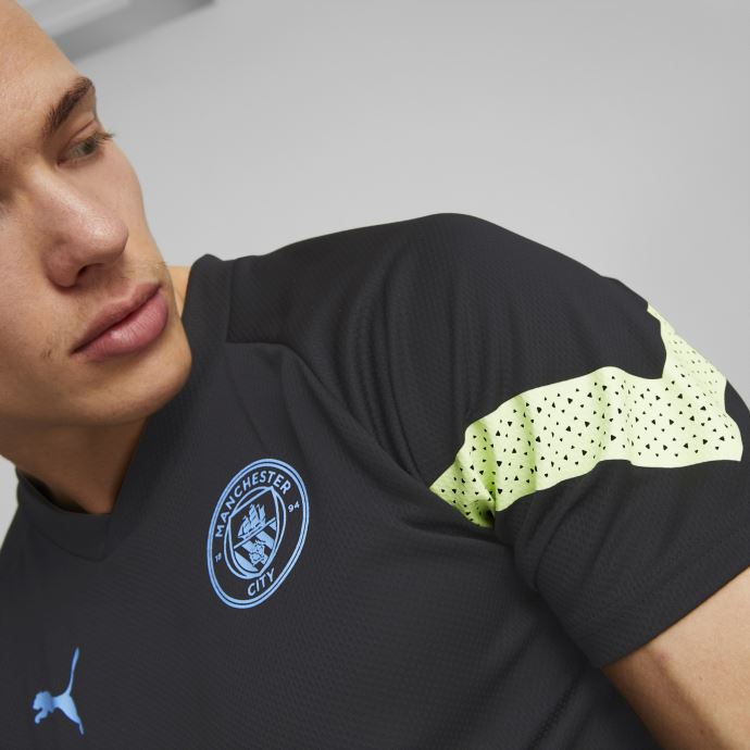 Manchester City F.c. Maillot D'entraînement De Football Hommes Black-fizzy Light Puma Canada
