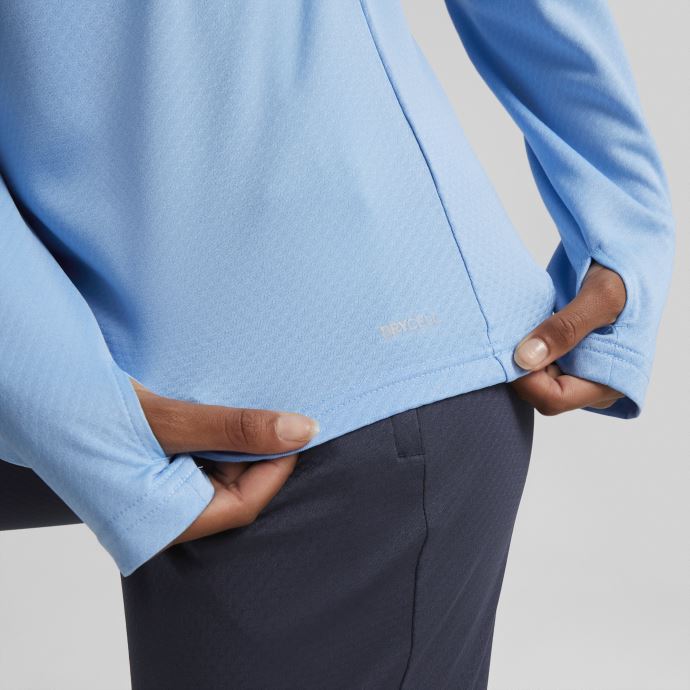 Puma Canada Team Bleu Clair-blanc Manchester City F.c. Haut D'entraînement De Football à Quart De Zip Femme