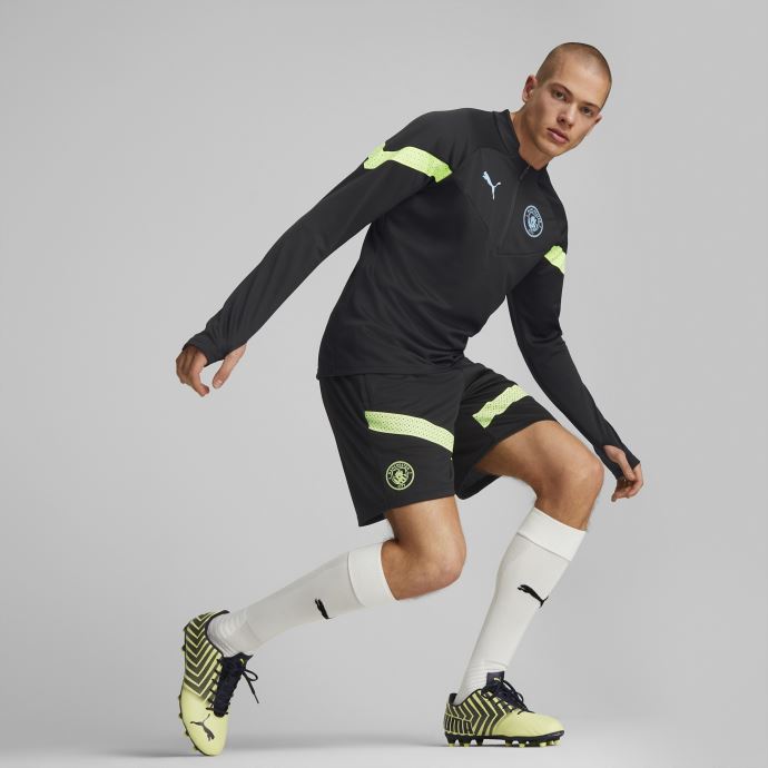 Puma Canada Manchester City F.c. Short D'entraînement De Football Hommes Black-fizzy Light
