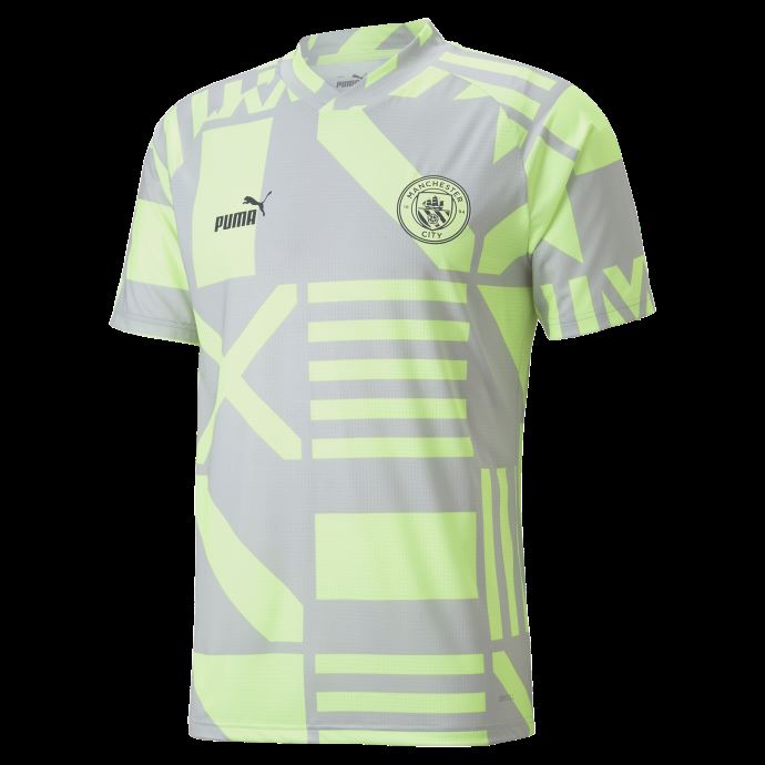 Manchester City F.c. Maillot Prematch Homme Gris Violet-fizzy Light Puma Canada
