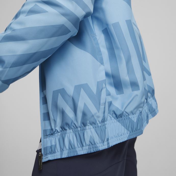 Puma Canada Manchester City F.c. Veste De Football Avant-match Hommes Team Bleu Clair-cabane