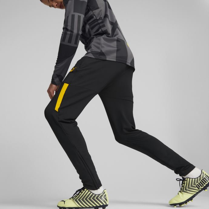 Puma Canada Manchester City F.c. Pantalon De Football Prematch Hommes Noir-spectra Jaune
