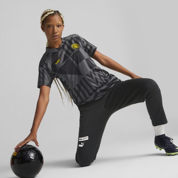 Noir-spectre Jaune Manchester City F.c. Maillot Prématch Football Femme Puma Canada
