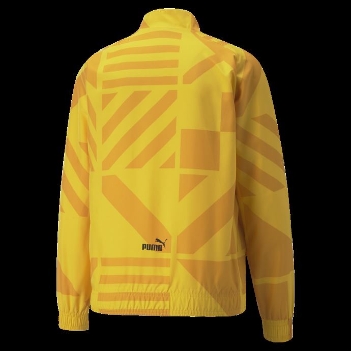 Spectra Jaune-noir Puma Canada Manchester City F.c. Veste D'avant-match De Football Femme