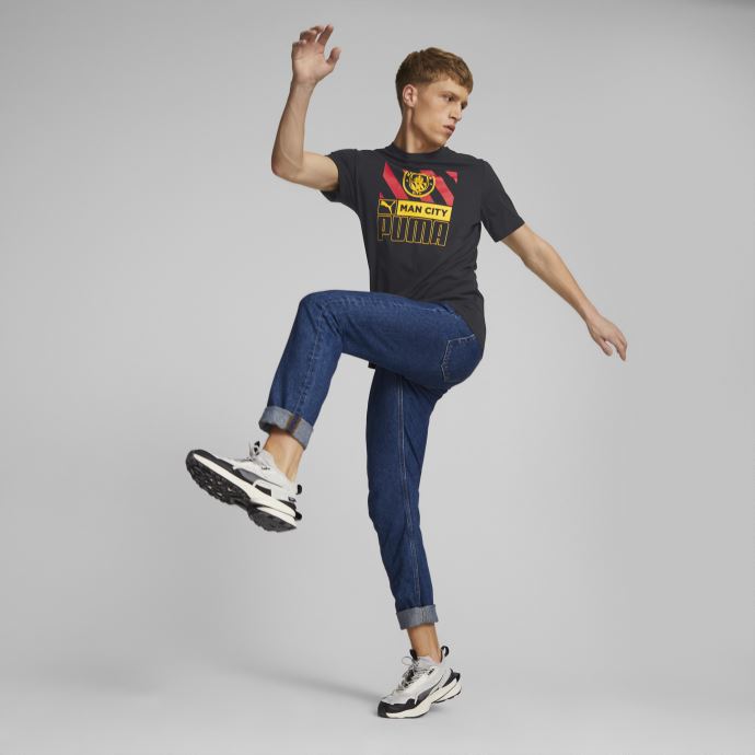Manchester City F.c. T-shirt De Football Ftblcore Hommes Noir-tango Rouge Puma Canada