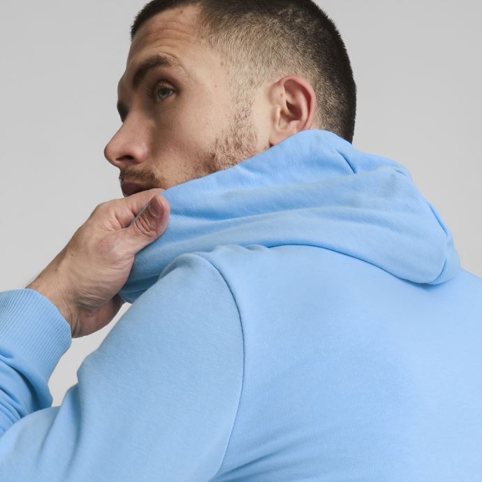 équipe Bleu Clair-rouge Intense Puma Canada Manchester City F.c. Football Ftblcore Sweat à Capuche Hommes

