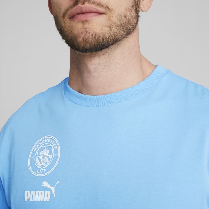 équipe Bleu Clair-blanc Puma Canada Manchester City F.c. T-shirt Ftblculture Hommes