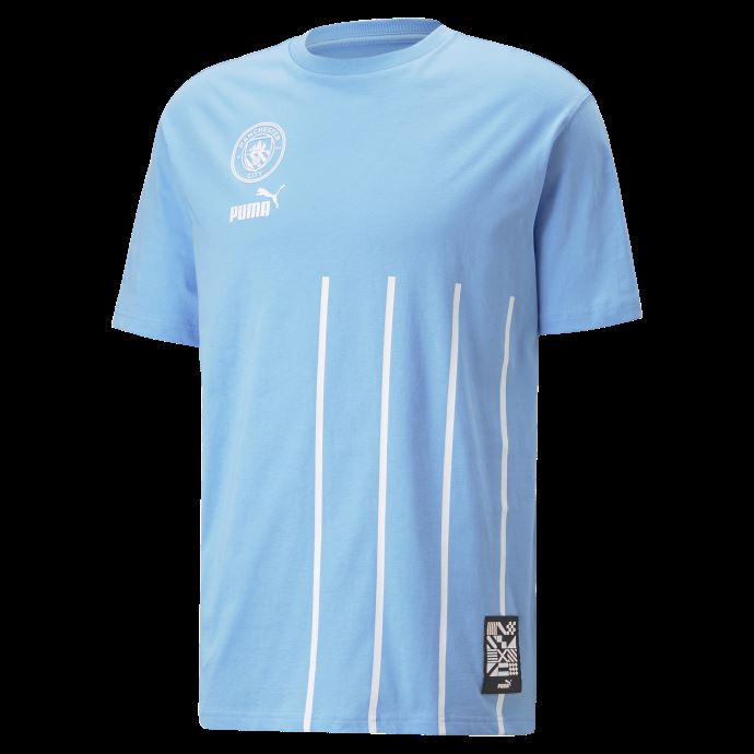 équipe Bleu Clair-blanc Puma Canada Manchester City F.c. T-shirt Ftblculture Hommes
