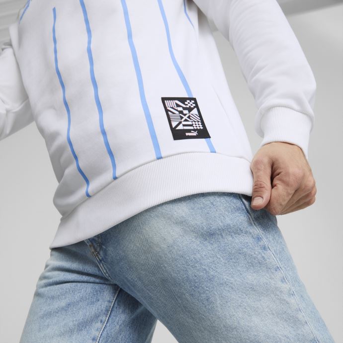 Manchester City F.c. Chandail Ras Du Cou Ftblculture Hommes White-team Light Blue Puma Canada