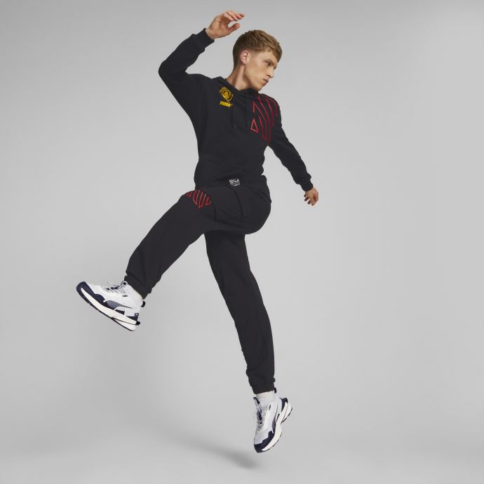 Puma Canada Noir-tango Rouge Manchester City F.c. Ftblculture Sweat à Capuche Hommes