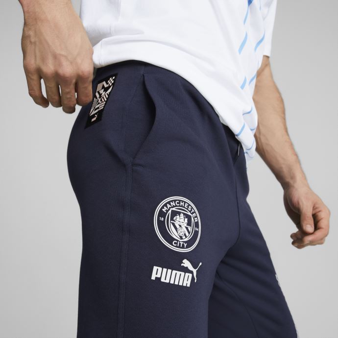 Manchester City F.c. Pantalons De Survêtement Ftblculture Hommes Peacoat-white Puma Canada