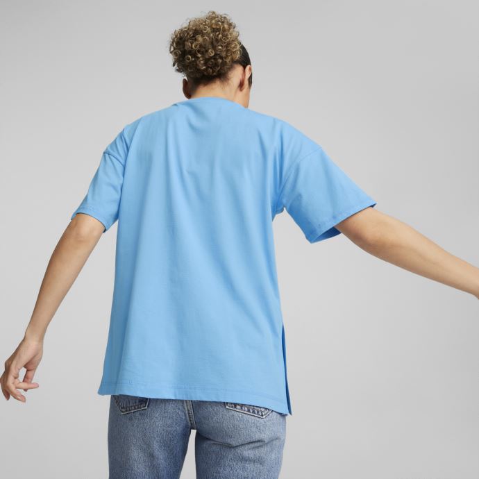 Manchester City F.c. Ftblculture Tee Femme Puma Canada Team Bleu Clair-blanc