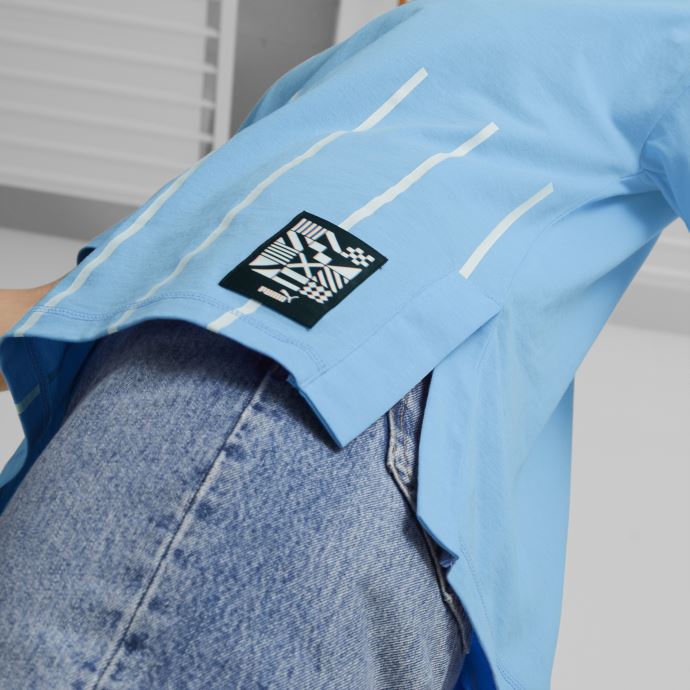 Manchester City F.c. Ftblculture Tee Women Team Bleu Clair-blanc Puma Canada
