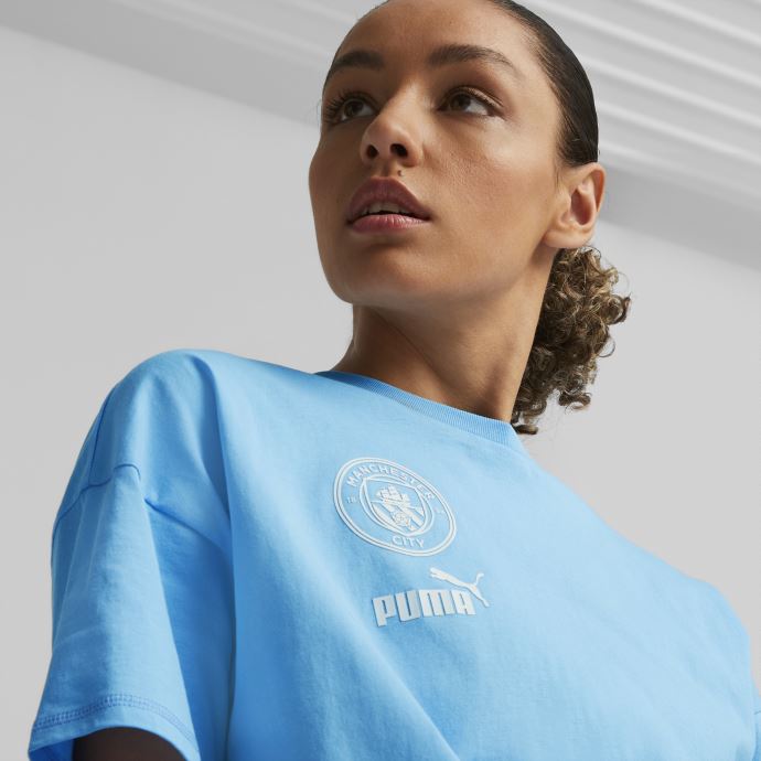 Manchester City F.c. Ftblculture Tee Women Team Bleu Clair-blanc Puma Canada
