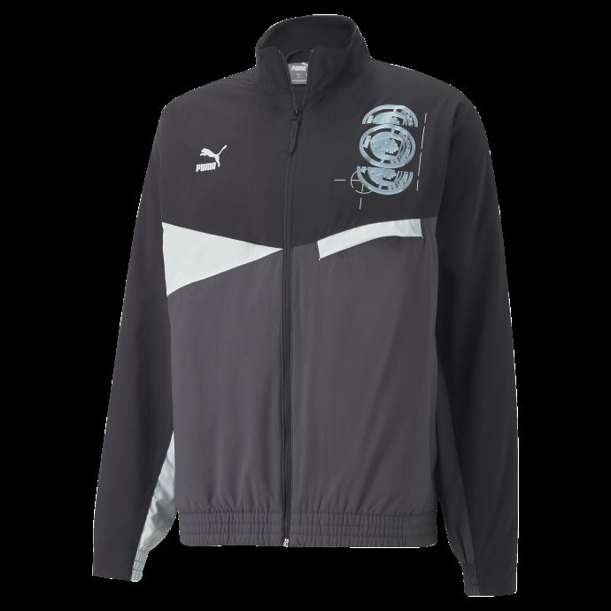 Manchester City F.c. Veste Tissée Ftblstatement Hommes Puma Canada Noir-asphalte
