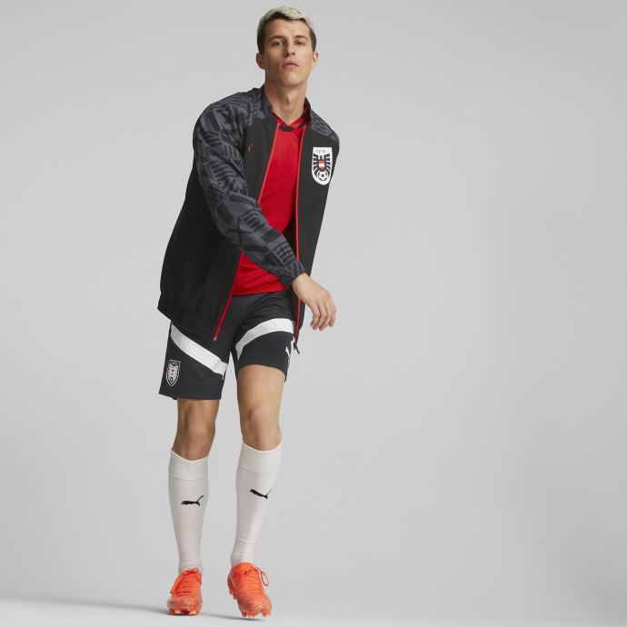 Puma Canada Austria Football Prematch Veste Hommes Noir-ébène
