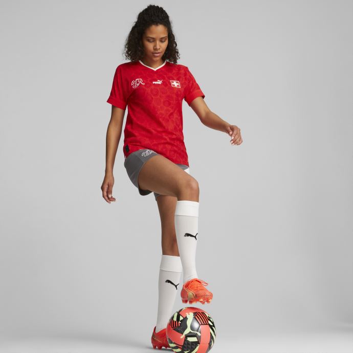 Puma Canada X Liberty Maillot Suisse Domicile Femme Rouge-blanc
