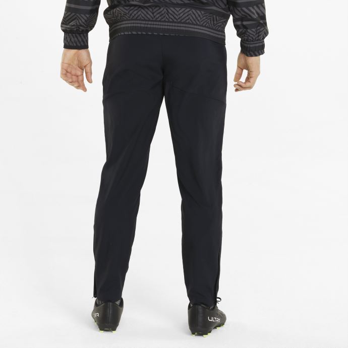 Pantalon Tissé De Football D'avant-match Puma Canada Bvb Noir-jaune Pour Homme