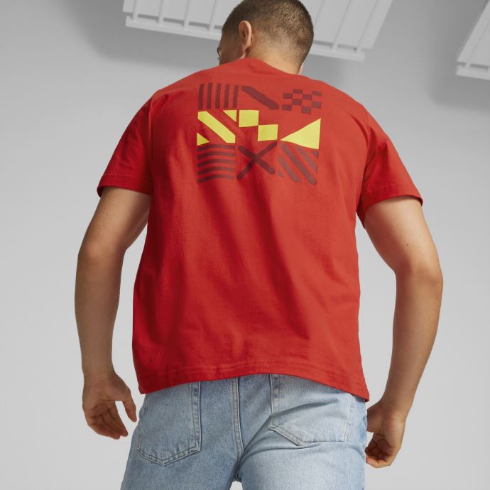 Puma Canada Red-dandelion Ftblcore Fan T-shirt Hommes