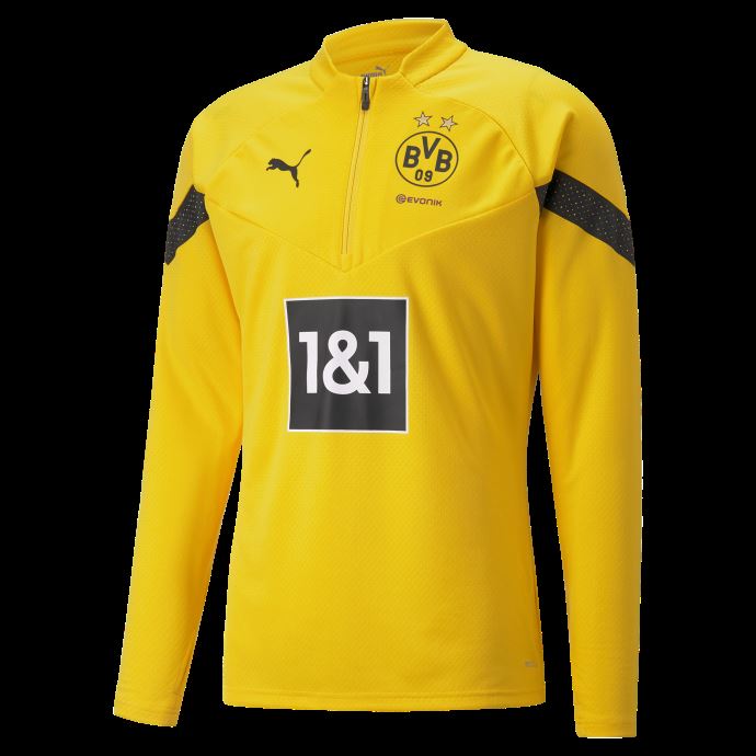 Cyber Jaune Borussia Dortmund Football Haut D'entraînement Zippé Hommes Puma Canada
