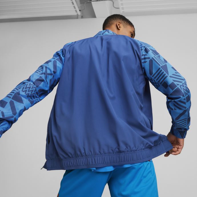 Veste D'avant-match De Football Iceland Bleu électrique Limonade-rouge Hommes Puma Canada