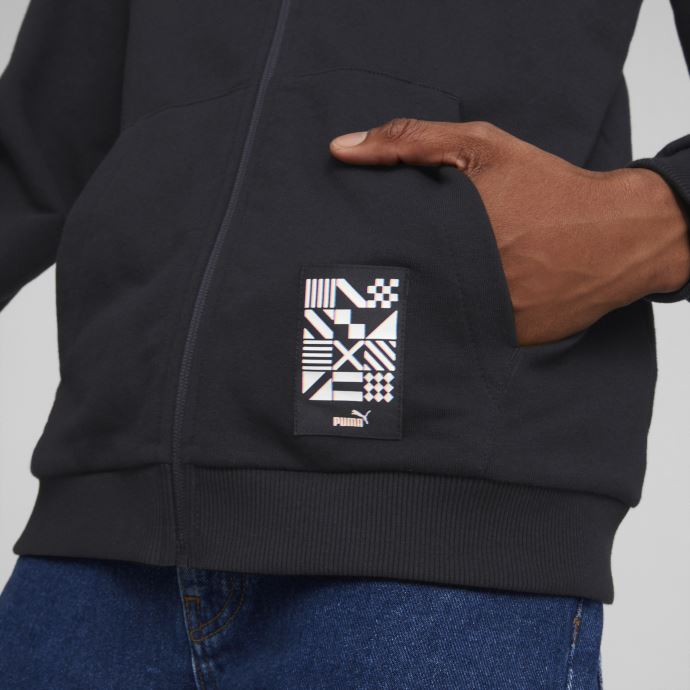 Puma Canada Black-asphalt Borussia Dortmund Ftblculture Veste De Survêtement Hommes
