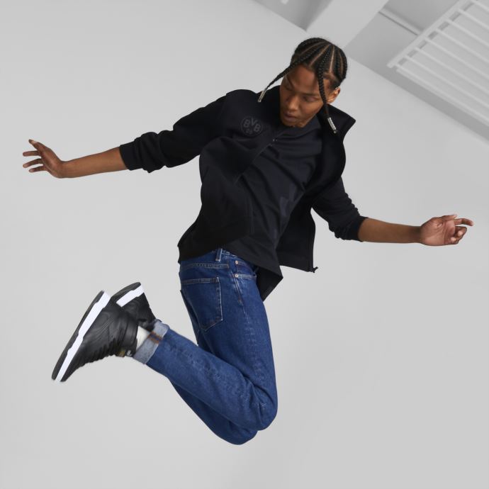 Puma Canada Black-asphalt Borussia Dortmund Ftblculture Veste De Survêtement Hommes
