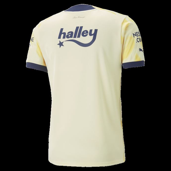Fenerbah E S.k. Maillot Away 22-23 Replica Homme Jaune Transparent Puma Canada