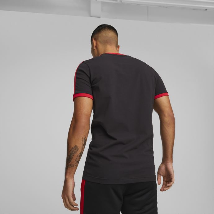 A.c. Milan Ftblheritage T7 Tee Hommes Puma Canada Noir-tango Rouge