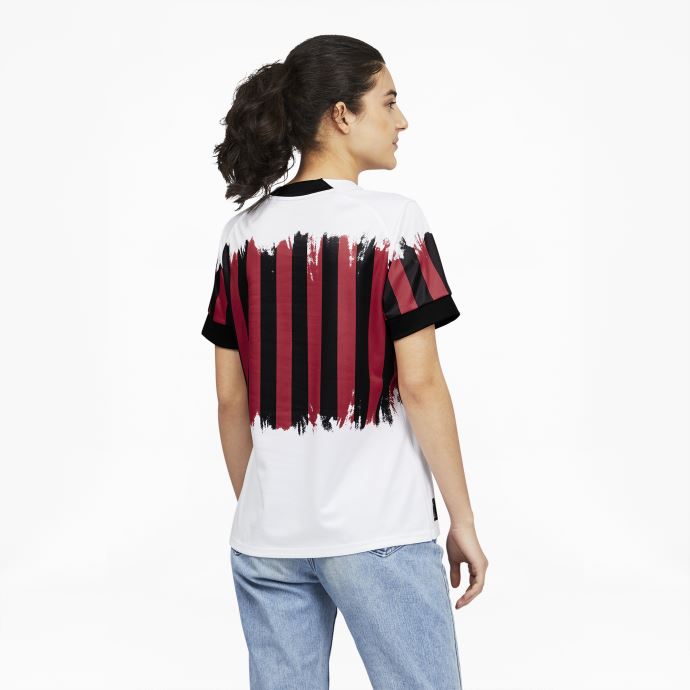 Blanc-tango Rouge Puma Canada A.c. Maillot De Football Milan X Nemen Replica Femme