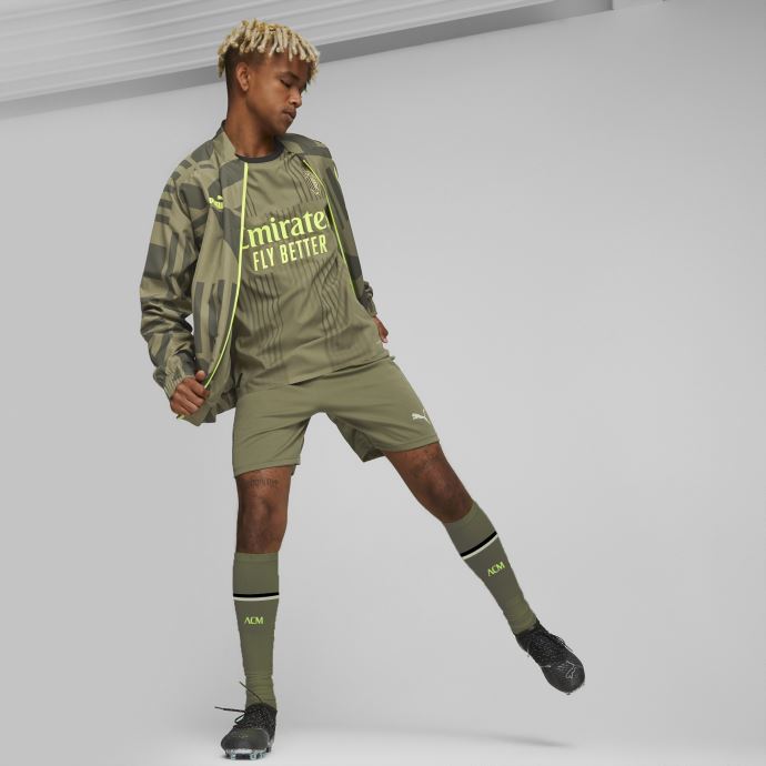 Puma Canada A.c. Milan Third 22-23 Maillot Authentique Hommes Mousse Vert Foncé-mousse De Printemps
