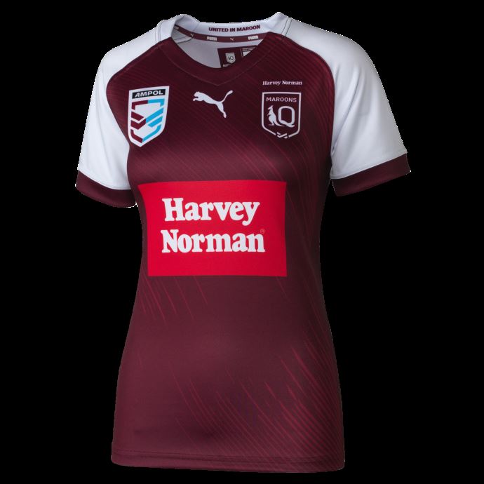 Beet Red-- Maroon Puma Canada Queensland Maroons Hn Replica Maillot Femme