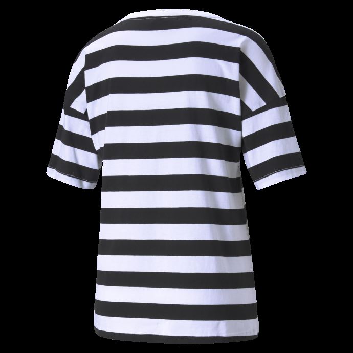 T-shirt Femme Imprimé Rayures D'été Puma Canada Noir