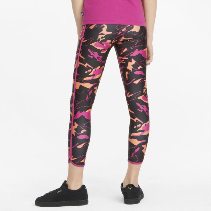 Puma Canada Leggings Pour Jeunes Imprimés Modern Sports Noir-aop