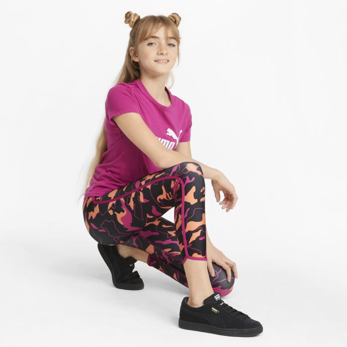 Puma Canada Leggings Pour Jeunes Imprimés Modern Sports Noir-aop
