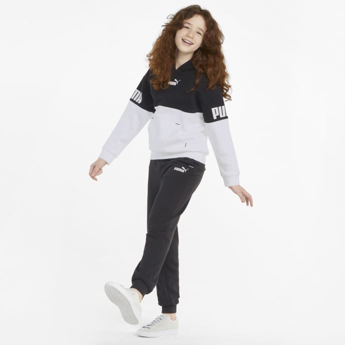 Sweat à Capuche Color-block Puma Canada Power Noir Pour Enfant
