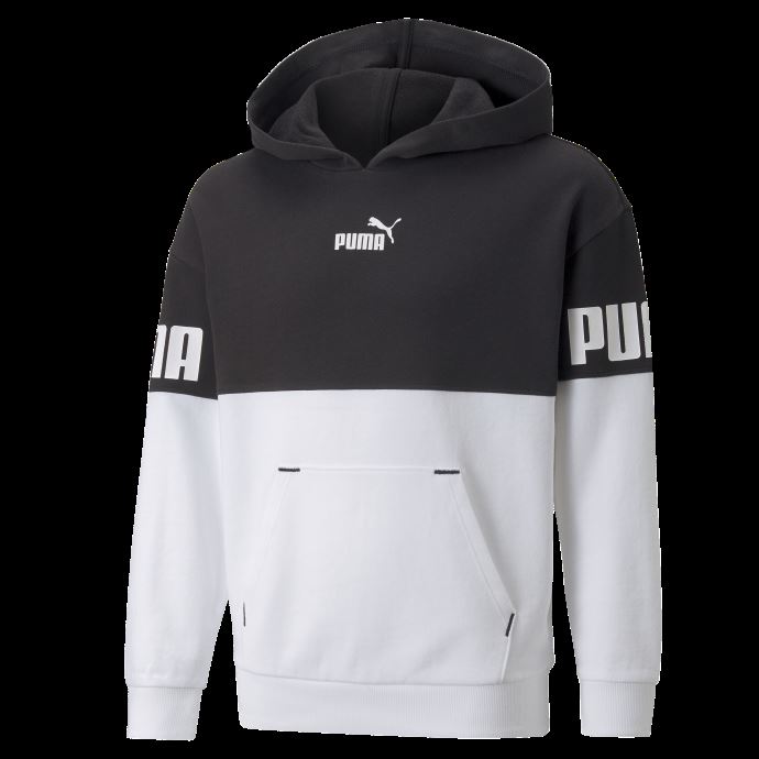 Sweat à Capuche Color-block Puma Canada Power Noir Pour Enfant
