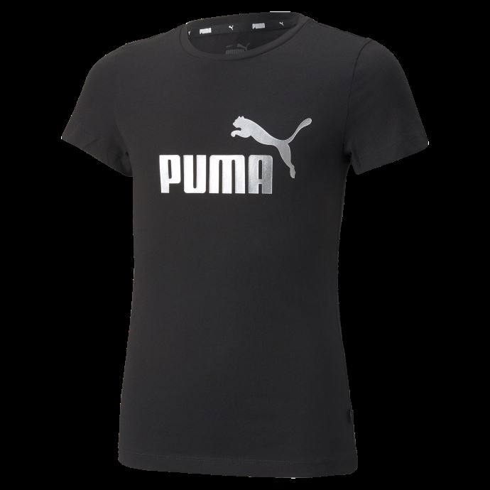 T-shirt Noir Essentials+ Logo Pour Jeune Puma Canada
