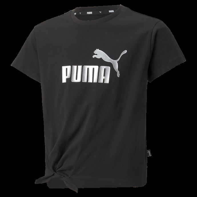 Tee Shirt Essentials+ Logo Noué Pour Jeune Noir Puma Canada
