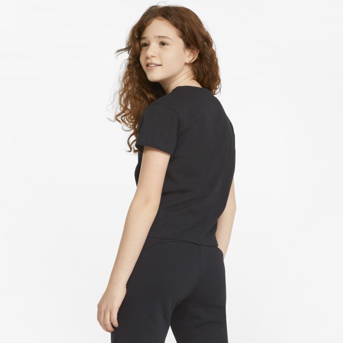 Puma Canada T-shirt Noir à Logo Essentials+ Pour Jeunes